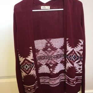 Burgundy Hollister sweater